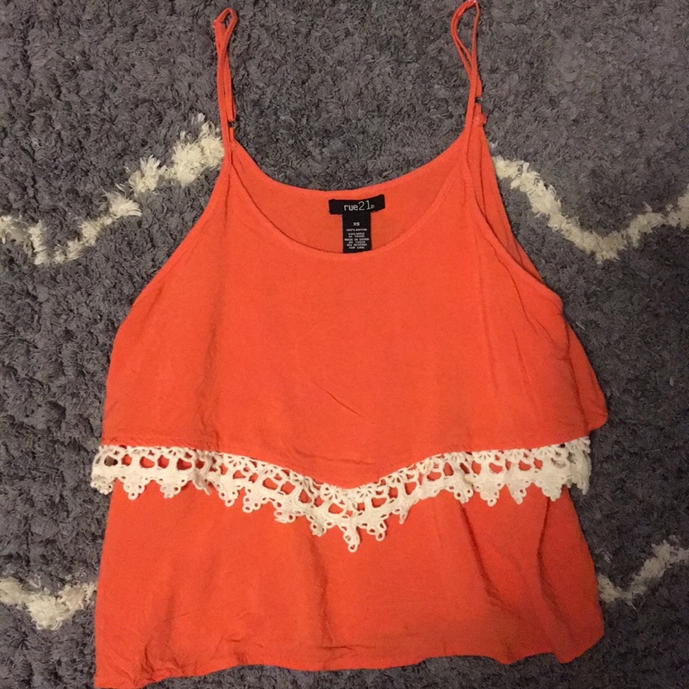 Rue 21 coral crop top